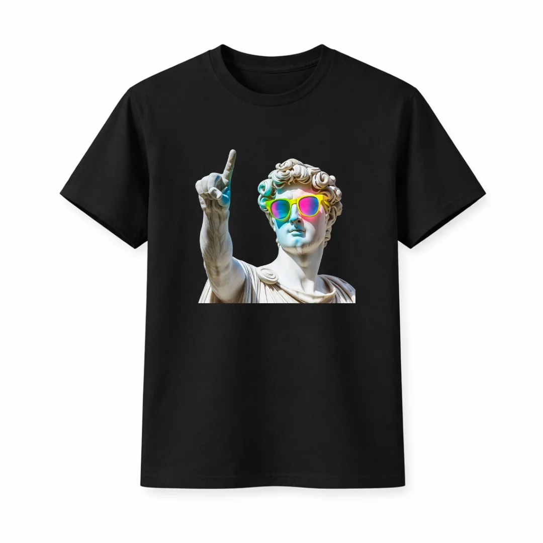 Αρχική "First Neon David Pop" Graphic T-Shirt